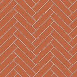 Avente Mission Terracotta 2"x8" Cement Tile Herringbone Rug