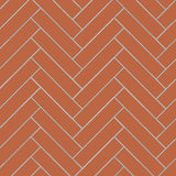 Avente Mission Terracotta 2"x8" Cement Tile Herringbone Rug