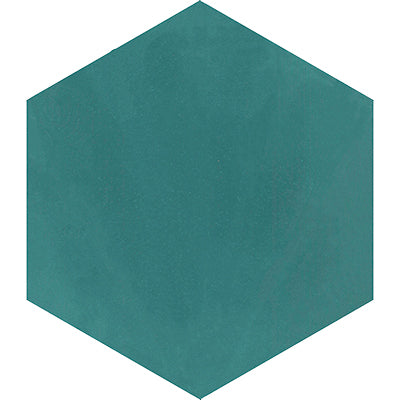 Mission Turquoise 8" Hexagon Cement Tile