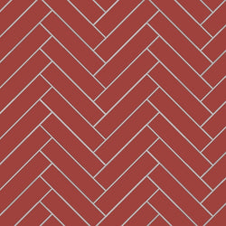 Avente Mission Rojo Palo Alto 2"x8" Cement Tile Herringbone Rug