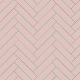 Avente Mission Rosa 2"x8" Cement Tile Herringbone Rug