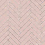 Avente Mission Rosa 2"x8" Cement Tile Herringbone Rug