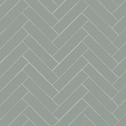 Avente Mission Sage 2"x8" Cement Tile Herringbone Rug