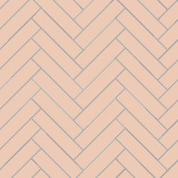 Avente Mission Salmon 2"x8" Cement Tile Herringbone Rug