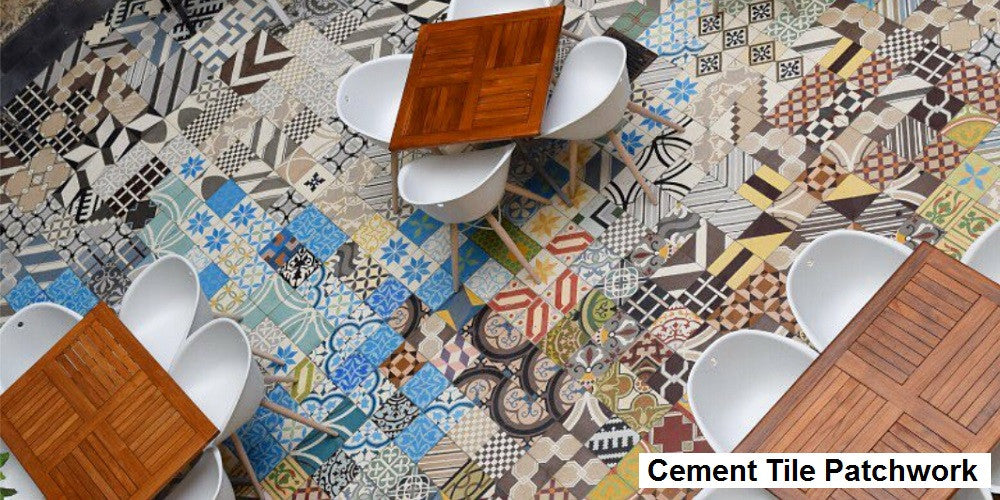 Cement Tile Patchwork Tiles are Stocked for Quick Ship