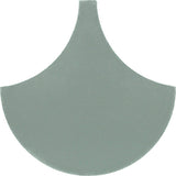 Mission Arabesque Fish Scale Sage 8" Cement Tile