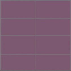 Mission Grape 4"x8" Plain Encaustic Cement Tile
