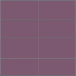 Mission Grape 4"x8" Plain Encaustic Cement Tile