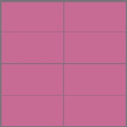 Mission Mexican Rose 4"x8" Plain Encaustic Cement Tile