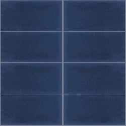 Mission 4"x8" Weathley Blue Encaustic Cement Tile