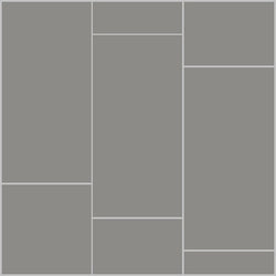 Mission 6"x12" Natural Gray Encaustic Cement Tile Running Bong Rug