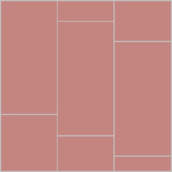 Mission 6"x12" Adobe Encaustic Cement Tile Running Bong Rug