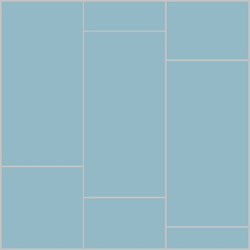 Mission 6"x12" Azul Morocco Encaustic Cement Tile Running Bong Rug