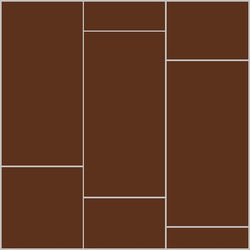 Mission 6"x12" Red Brick Encaustic Cement Tile Running Bong Rug