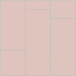 Mission 6"x12" Rosa Encaustic Cement Tile Running Bong Rug