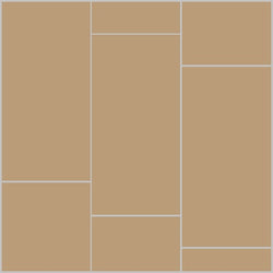 Mission 6"x12" Sand Encaustic Cement Tile Running Bong Rug