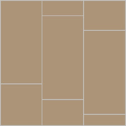 Mission 6"x12" Sandstone Encaustic Cement Tile Running Bong Rug