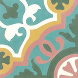 Mission Amalia Aqua 8"x8" Encaustic Cement Tile