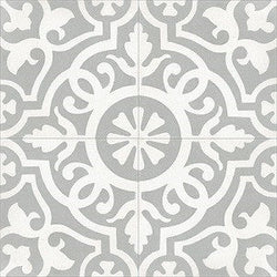 Mission Amalia B 6"x6" Encaustic Cement Tile Quarter Design