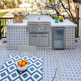 Avente Mission Anza Evening Gray 6"x6" Cement Tile Outdoor Patio Installation