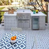 Mission Anza Evening Gray 8"x8" Cement Tile Patio Installation