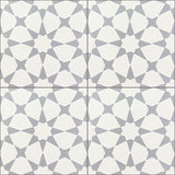 Mission Anza 05 8"x8" Encaustic Cement Tile Quarter Design