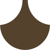 Mission Arabesque Dark Brown 8" Fish Scale Encaustic Cement Tile