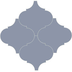 Mission Arabesque Malaga French Blue 8"x8" Cement Tile Grouping