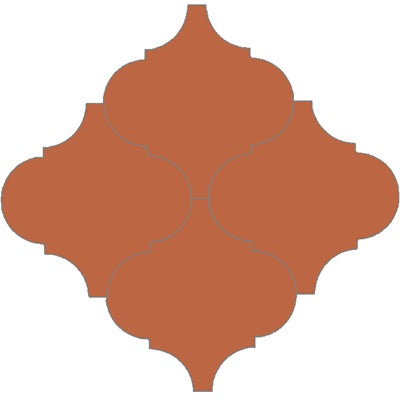 Mission Arabesque Malaga Terracotta 8" Cement Tile Grouping