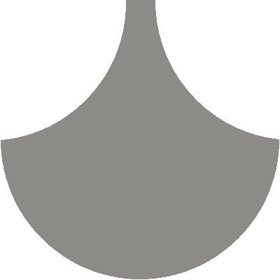 Mission Arabesque Natural Gray 8" Fish Scale Encaustic Cement Tile