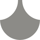 Mission Arabesque Natural Gray 8" Fish Scale Encaustic Cement Tile
