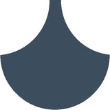 Mission Arabesque Navy 8" Fish Scale Encaustic Cement Tile