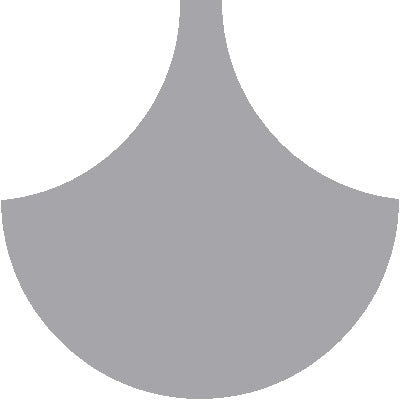 Mission Arabesque Oxford Gray 8" Fish Scale Encaustic Cement Tile