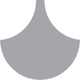Mission Arabesque Oxford Gray 8" Fish Scale Encaustic Cement Tile
