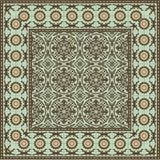 Mission Artemisa Vert Clair Encaustic Cement Tile Rug with Border