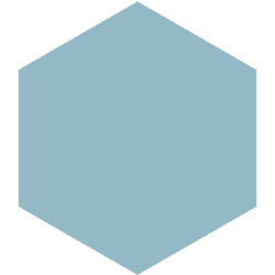 Mission Azul Morocco 8" Hexagon Encaustic Cement Tile