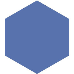 Mission Azul Rey 8" Hexagon Encaustic Cement Tile