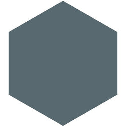 Mission Blue 8" Hexagon Encaustic Cement Tile