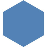 Mission Blue Fonce 8" Hexagon Encaustic Cement Tile