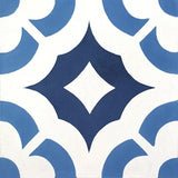 Mission Calista Blue 8"x8" Encaustic Cement Tile