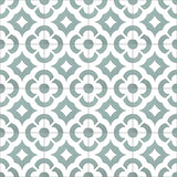 Mission Calista Sage 8"x8" Encaustic Cement Tile Rug Detail