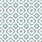 Mission Calista Sage 8"x8" Encaustic Cement Tile Rug Detail