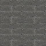 Charcoal 2"x8" Zellige Cement Tile Wall Installation