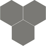 Mission Charcoal 8" Hexagon Encaustic Cement Tile Grouping