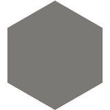 Mission Charcoal 8" Hexagon Encaustic Cement Tile