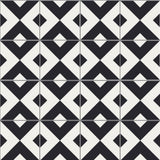 Mission Checkered Classic 8"x8" Encaustic Cement Tile Rug Detail - Alternate Layout