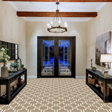 Mission Connected Sand 8"x8" Encaustic Cement Tile Entry Floor Rendering