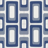 Mission Contempo Sea Island Blue 8"x8" Encaustic Cement Tile Quarter Design