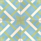 Mission Cordoba B Encaustic Cement Tile Quarter Design