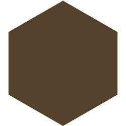 Mission Dark Brown 8" Hexagon Encaustic Cement Tile